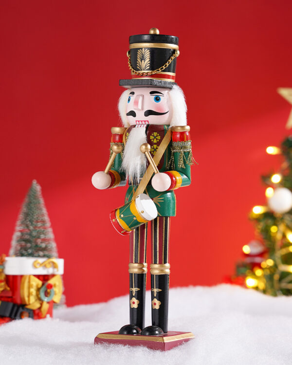 Deko Nussknacker 38 cm, Traditionelle Weihnachtsfigur, 4 Modelle