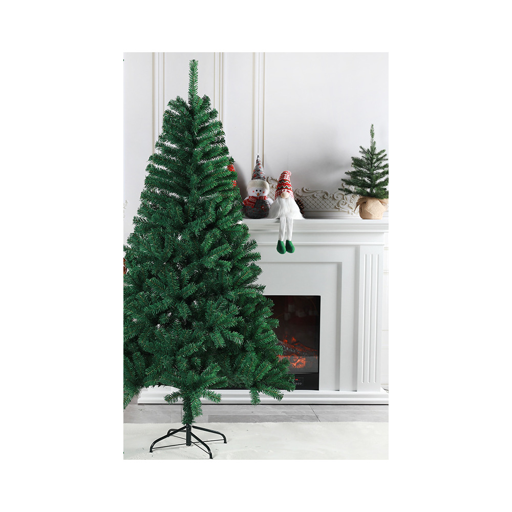 Künstlicher Weihnachtsbaum, Grüne Tanne mit Metallständer, 120 bis 210 cm