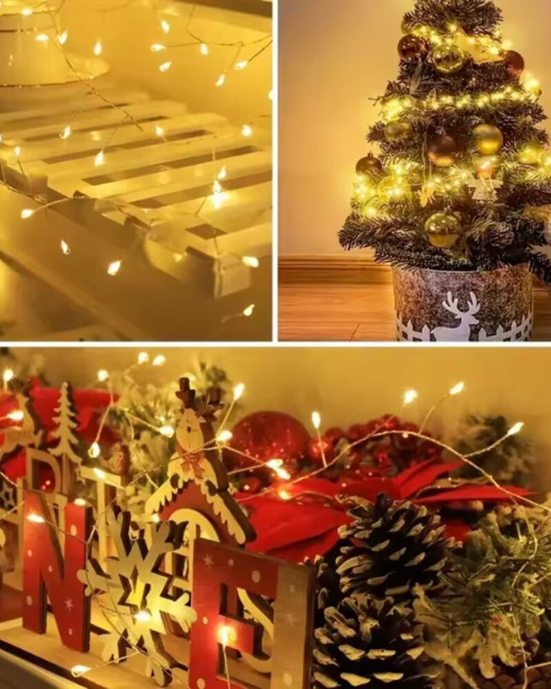 LED Lichterkette Außen Cluster, 6 bis 50 m Warmweiß, EU Stecker