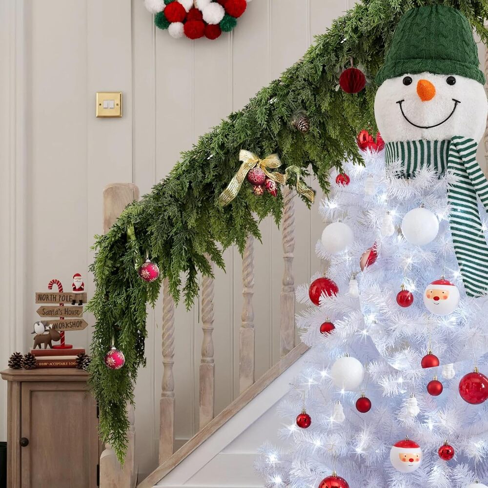 Weihnachtsgirlande Aussen, Realistische Norfolk Girlande 180 cm für Kamin
